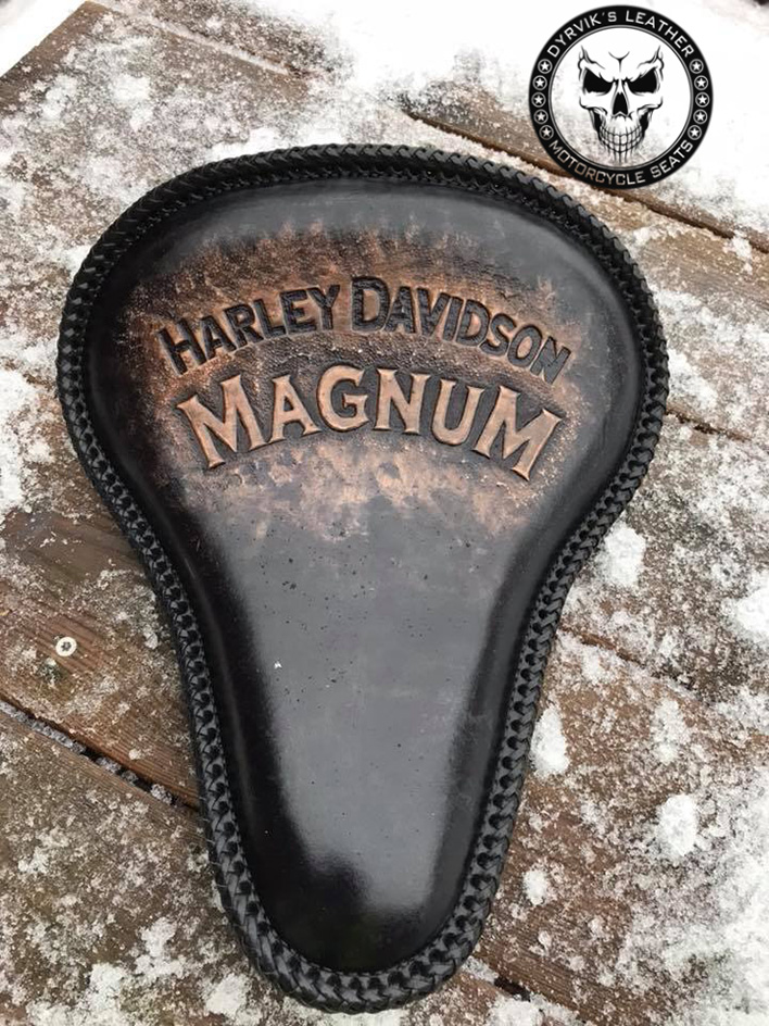 Harley Magnum leather seat