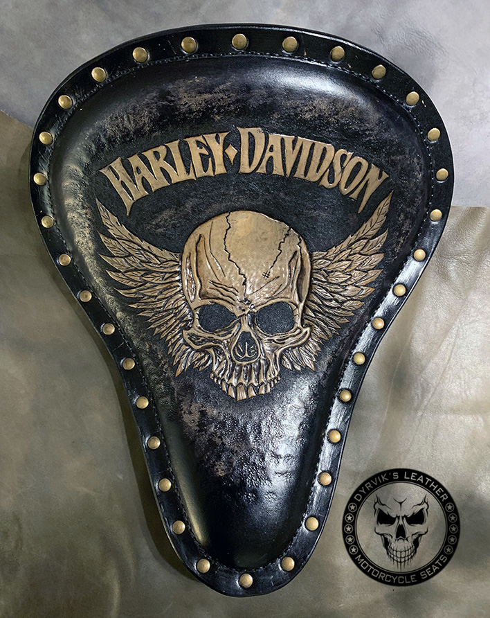 Harley Davidson leather seat